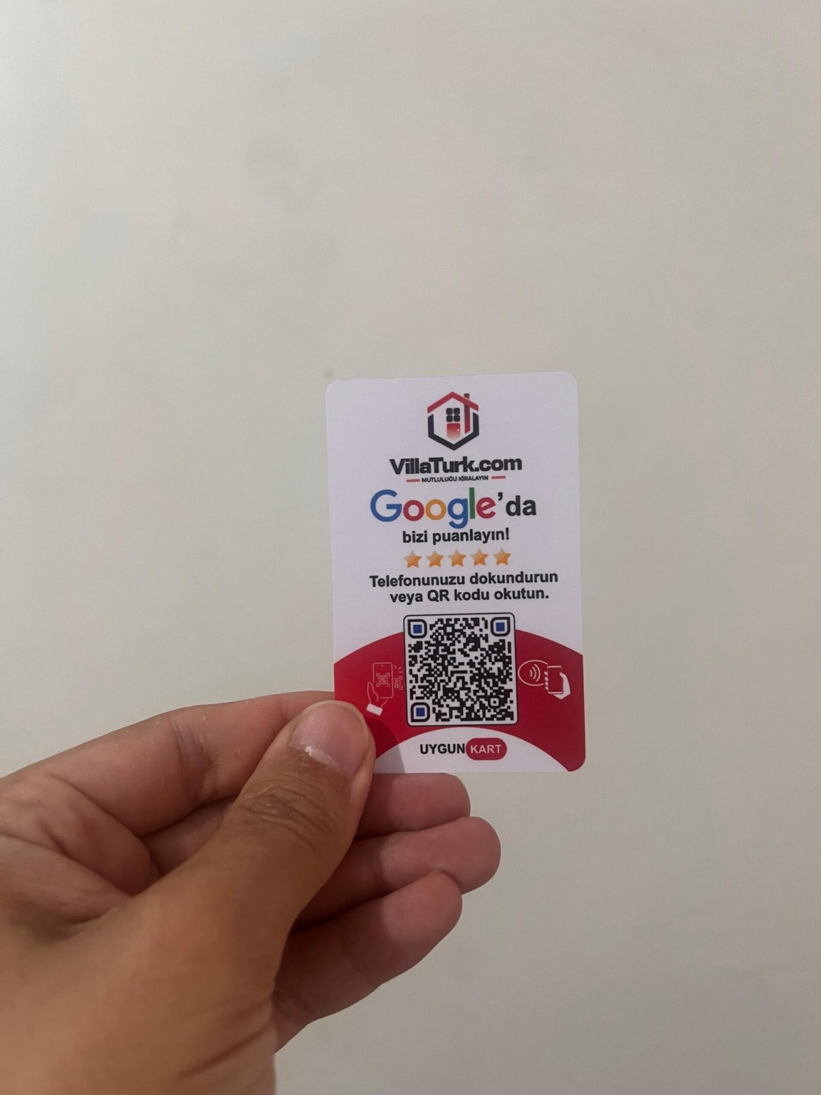 Özel baskılı kart örneği