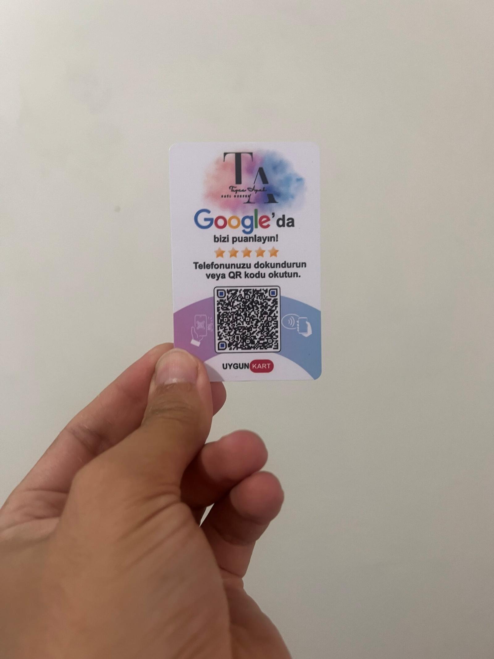 Özel baskılı kart örneği